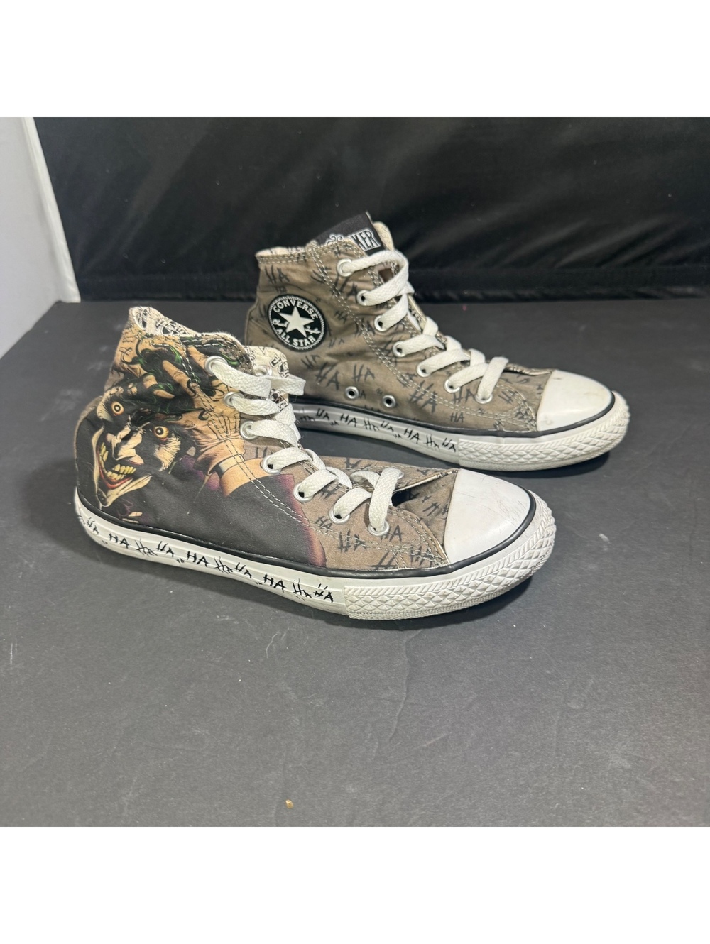 Converse Chuck Taylor All Star DC Comics The Joker HA HA High Top Sneakers Sz 3